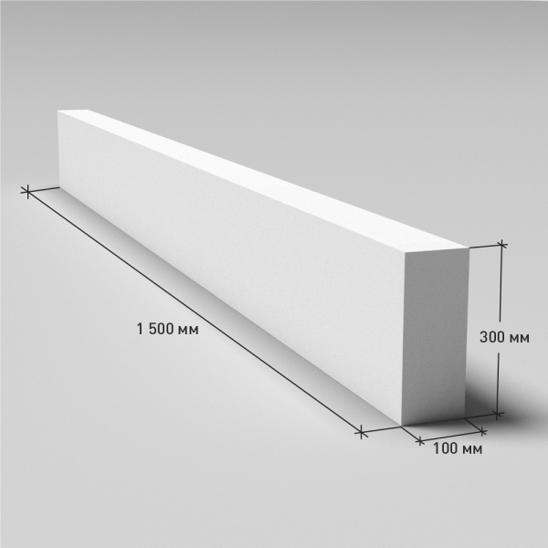 Перемычка из газобетона ПР15.1.30