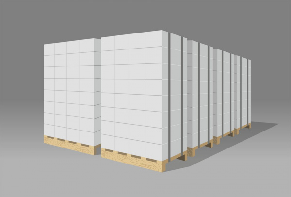 Складирование газобетона